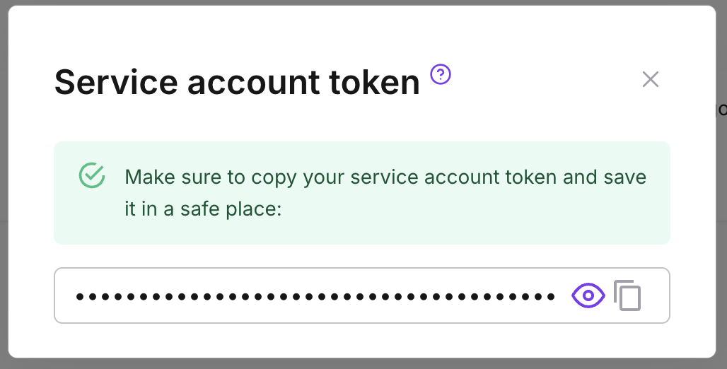 Service Account Added